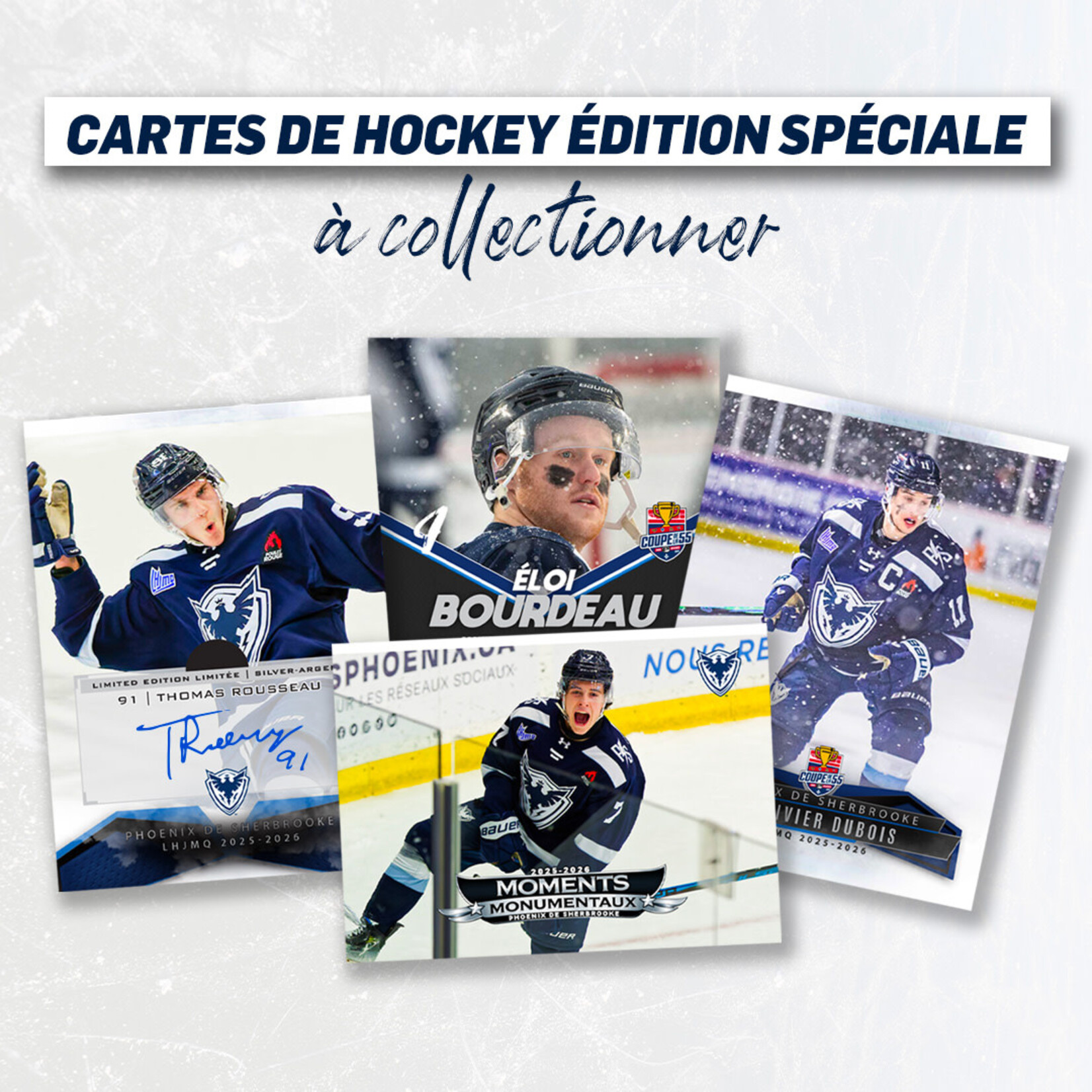 Cartes Sportives Extrêmes Paquet de 5 cartes de hockey à collectionner 2025-2026