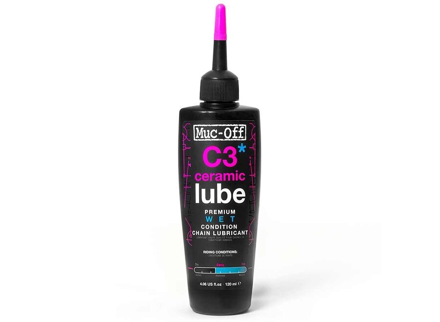 Muc-Off, C3 Wet Ceramic, Chain lubricant, 120ml