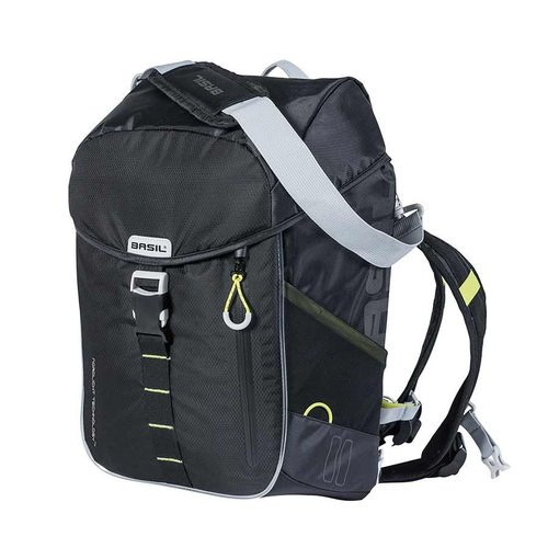 Basil Basil, Miles, Backpack, Nordlicht Technology LED, 17L, Black/Lime Basil Basil, Miles, Backpack, Nordlicht Technology LED, 17L, Black/Lime