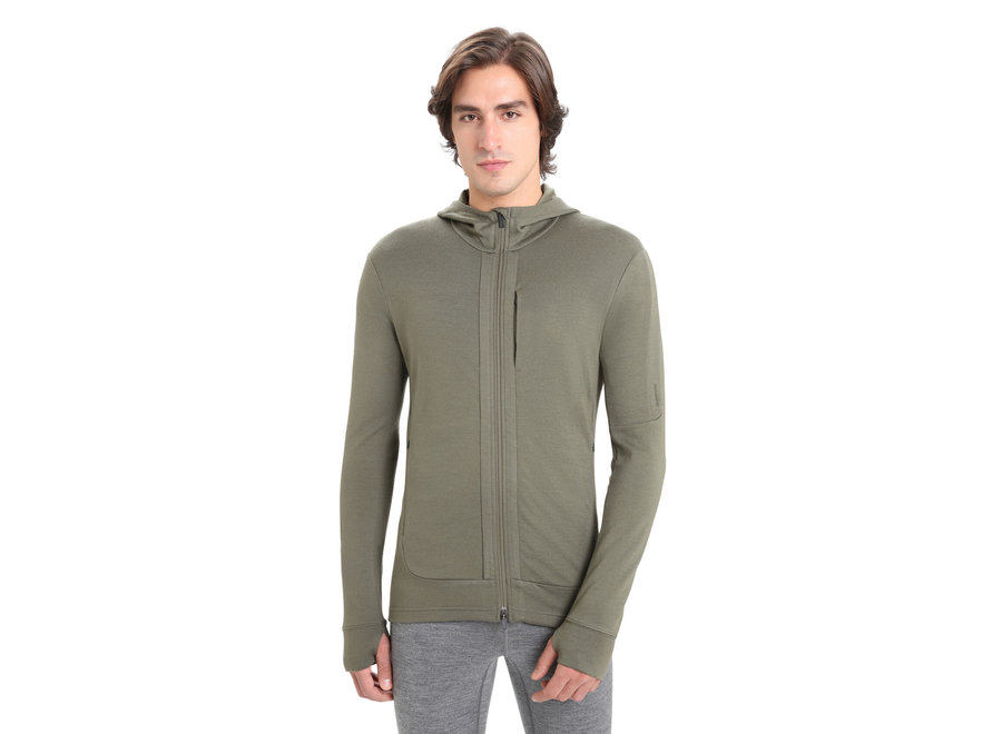 Icebreaker Merino Quantum III Long sleeve Zip Hoodie Mens