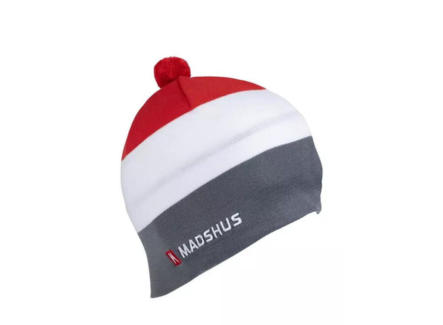 Madshus Active Beanie Red/White/Grey