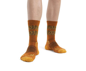 ICEBREAKER Men's Hike+ Light Mini Socks - Anatomical Fit Hiking Socks With Seamless Toe