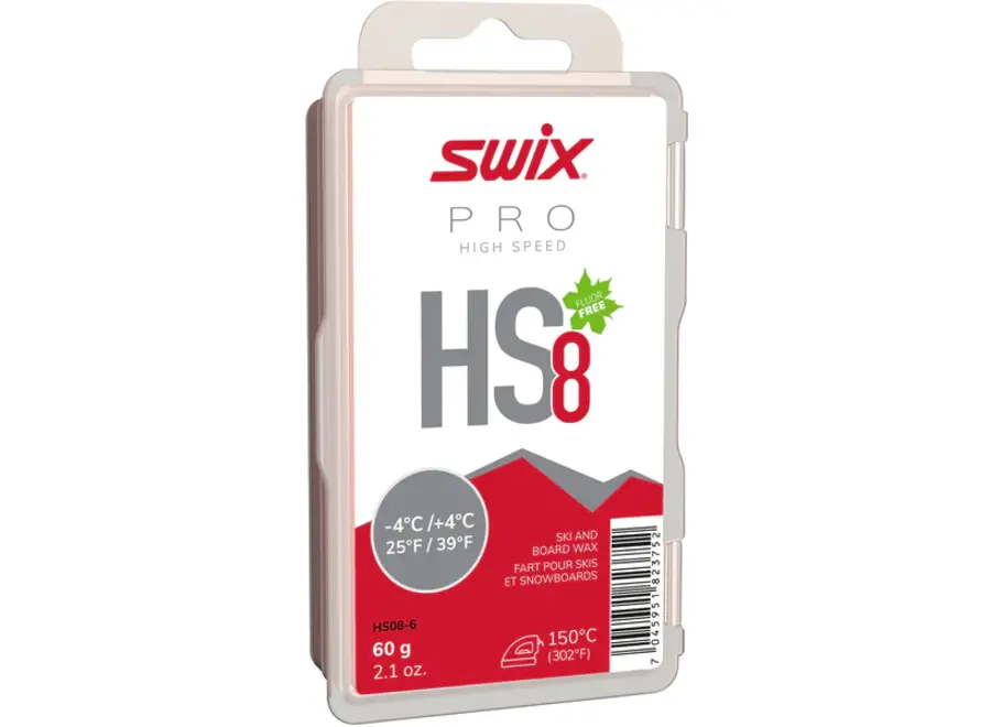 Swix HS8 Red Glide Wax, 60g