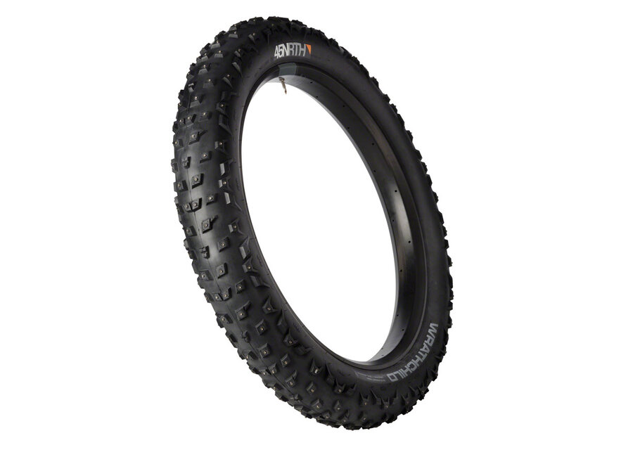 45NRTH Wrathchild Tire -  Tubeless, Folding, Black, 120tpi,  Concave Carbide Studs