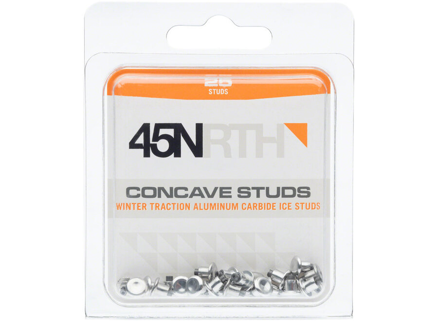 45NRTH Concave Carbide Aluminum Studs: Pack of 25