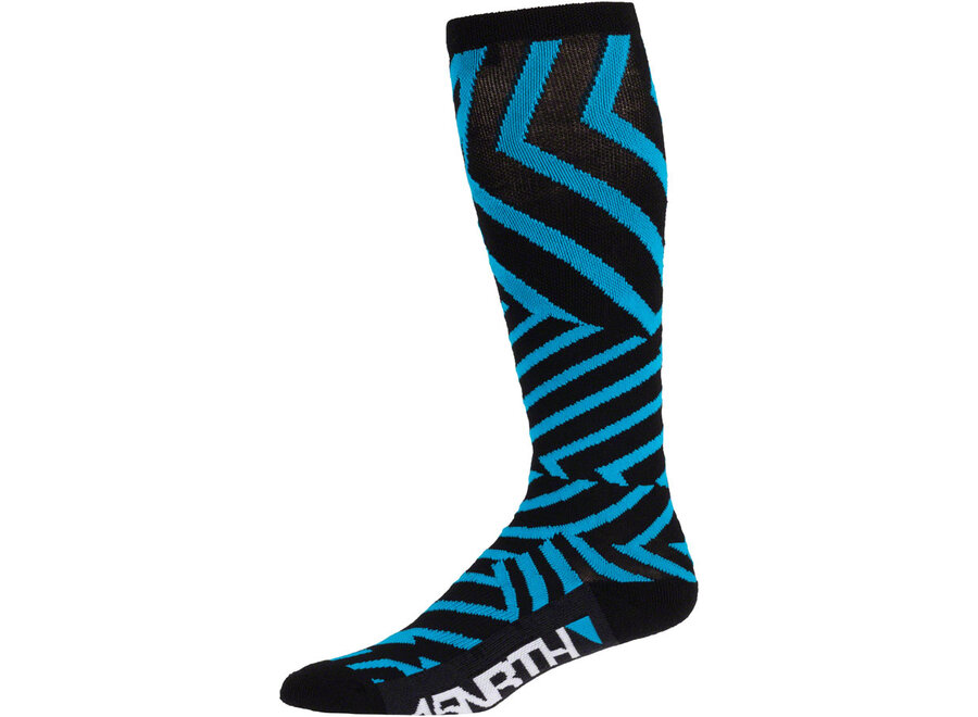 45NRTH Dazzle Midweight Knee Wool Sock - Blue