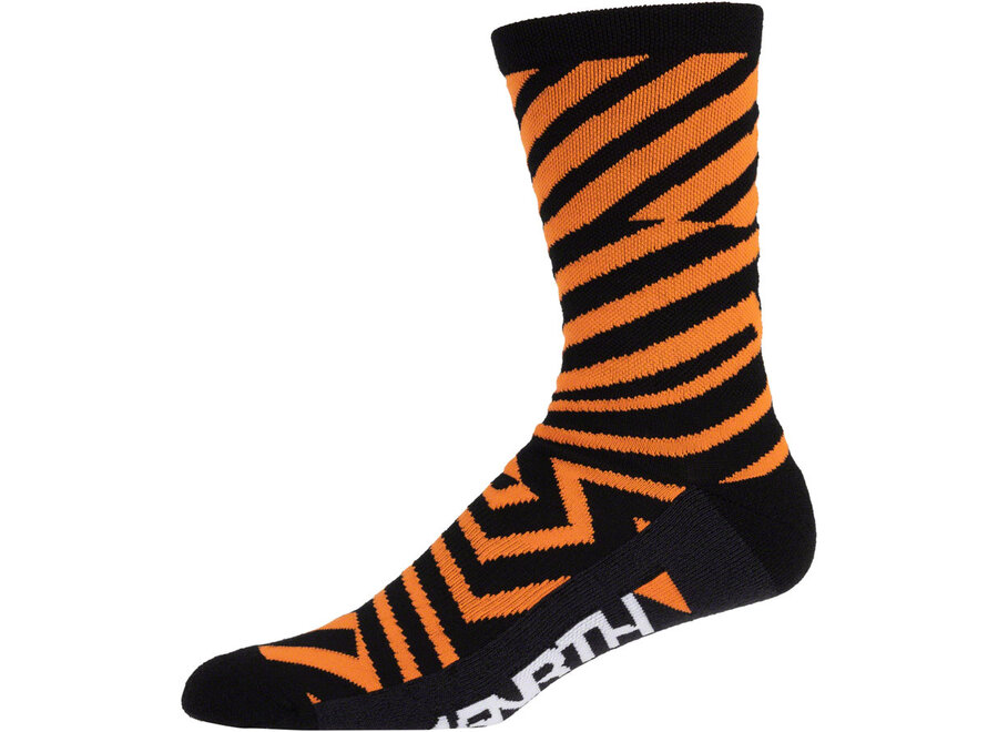 45NRTH Dazzle Midweight Wool Sock - Orange