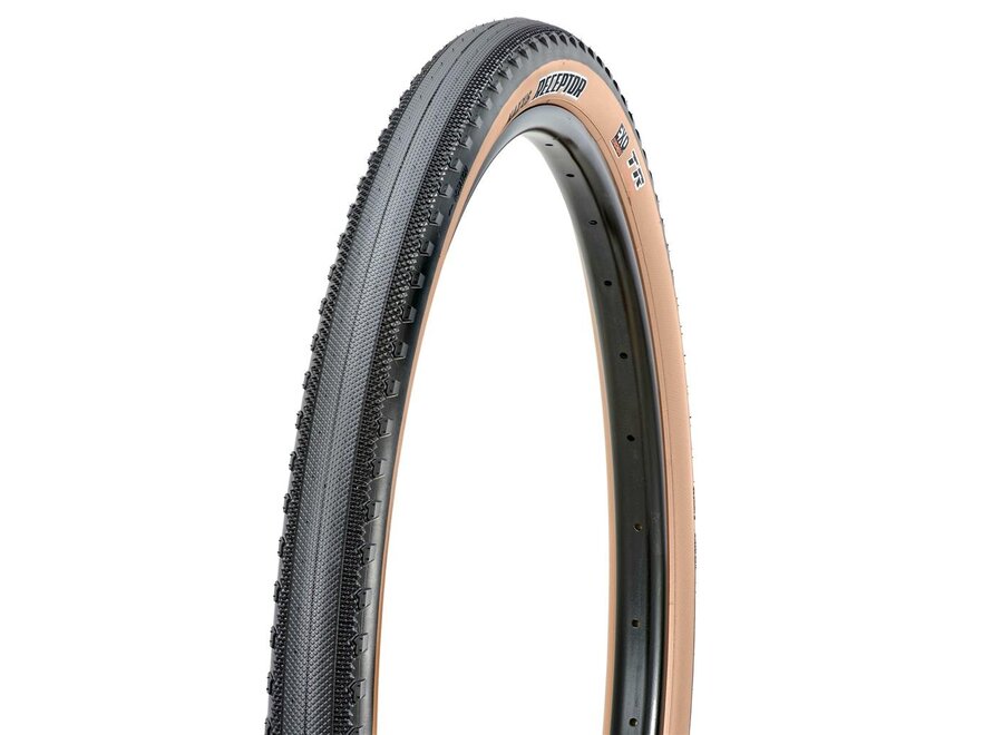 Maxxis Receptor Gravel Tire,  Folding, Tubeless Ready, EXO, 120TPI, Tanwall