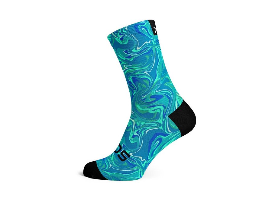 Sox Footwear Crew Socks - Marble Blue
