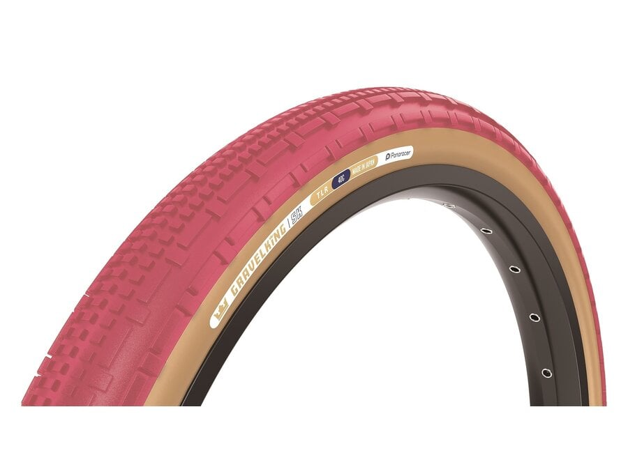 Panaracer GravelKing SK Tire - 700 x 40, Tubeless, Folding, Cranberry/Brown