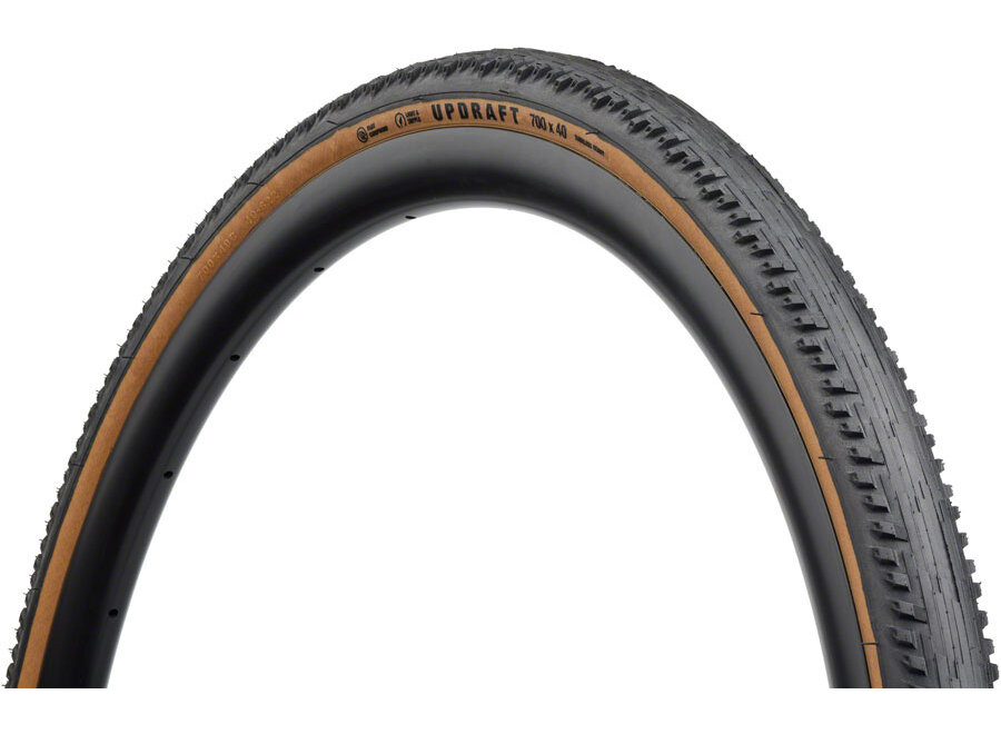 Teravail Updraft Tire - 700 x 40, Tubeless, Folding, Tan, Durable, Fast Compound