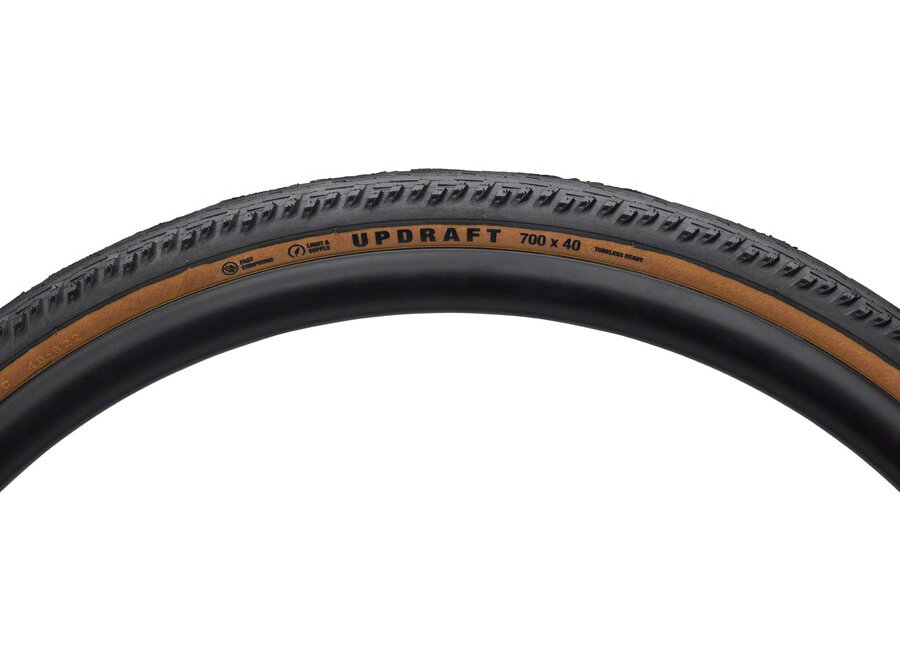 Teravail Updraft Tire - 700 x 40, Tubeless, Folding, Tan, Durable, Fast Compound