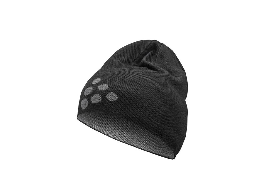 Craft Adv Nordic Training Merino Logo Hat - Blacl