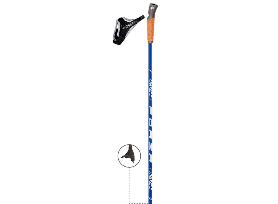KV+ FORZA Ski Pole - Blue/White