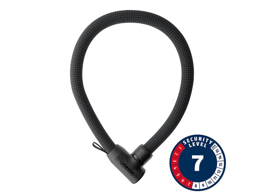 Abus, Yarnit 4004K, Chain Lock, Key, 4mm, 85cm, 2.8', Black