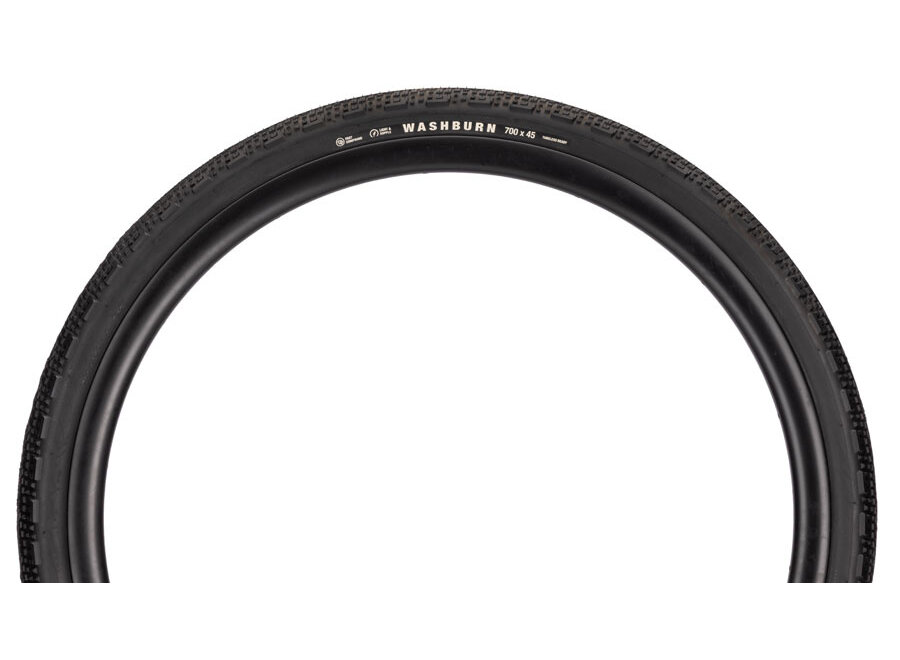 Teravail Washburn , Tubeless Tire, Folding, Black, Durable, Fast Compound