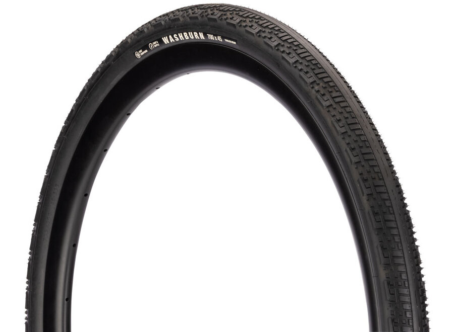 Teravail Washburn , Tubeless Tire, Folding, Black, Durable, Fast Compound