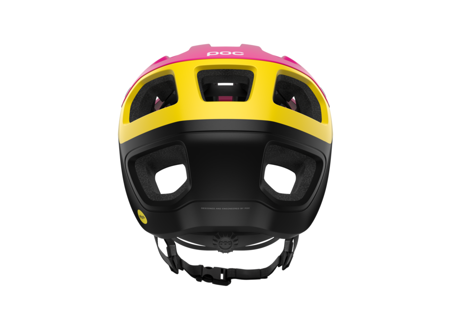 POC Cularis Pure Helmet - Rhos Red Matt/Citrine Yellow Matt