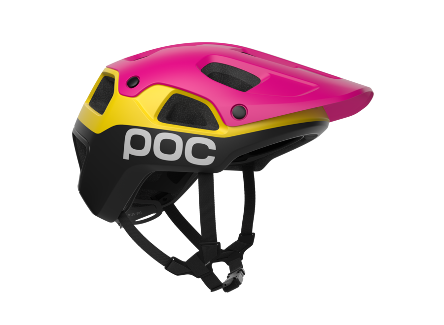 POC Cularis Pure Helmet - Rhos Red Matt/Citrine Yellow Matt