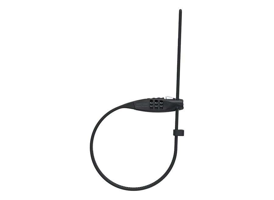 Abus, Combiflex TravelGuard, Cable lock, Combination, 4mm, 45cm, Black
