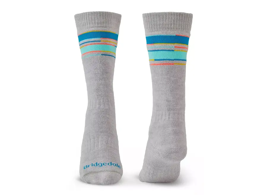 Bridgedale Ski Merino Over Calf Junior Socks - 2 Pack - Grey