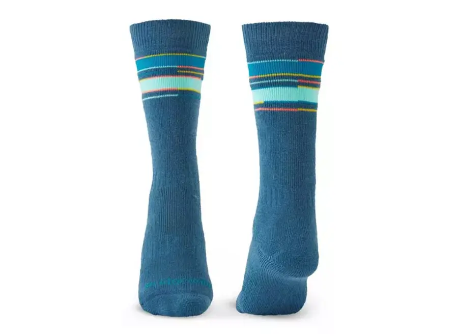 Bridgedale Ski Merino Over Calf Junior Socks - 2 Pack - Blue