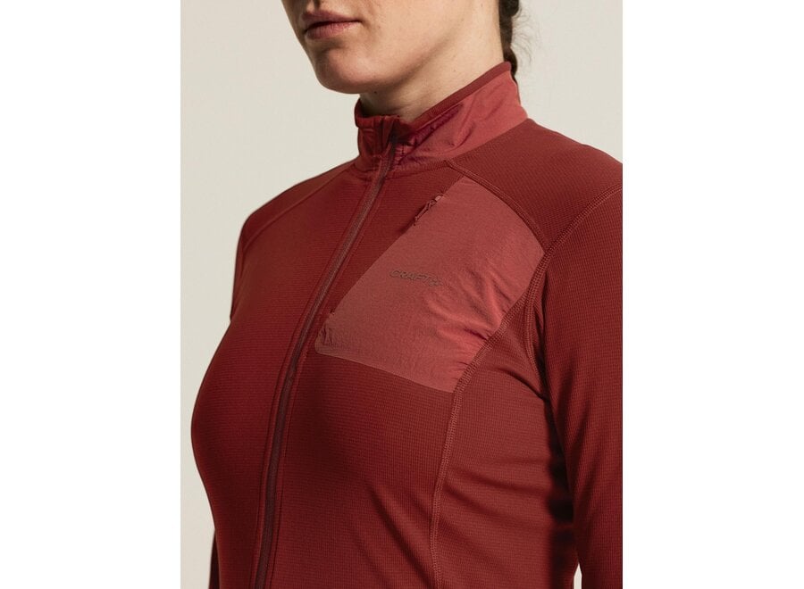 Craft Speed FX Midlayer Women's Jacket- Dark Red