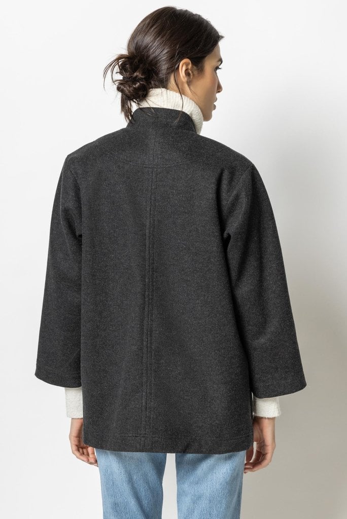 Lilla P 3/4 Sleeve Button Front Jacket