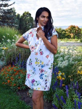 Never A Wallflower Print Vicki Short Sleeve Dress