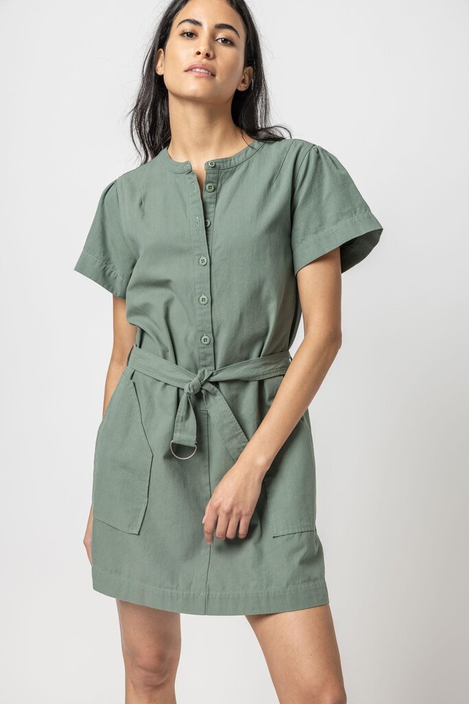 Lilla P Half Placket Canvas Dress