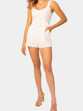 Lavender Brown Remy Romper