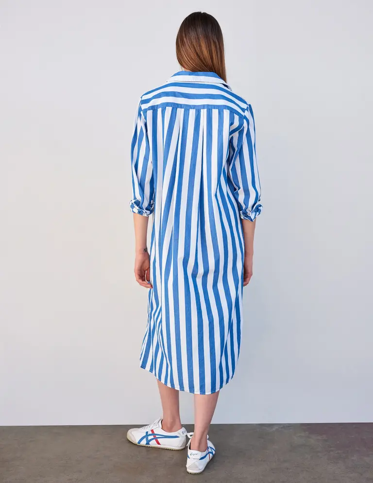 Sundry Candy Striped Shirt Dress