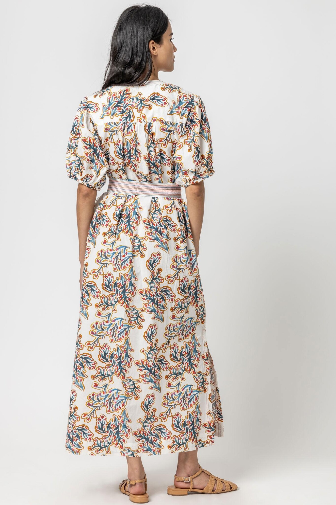 Split Neck Maxi Dress Grove Hill ATX