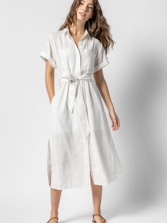Lilla P Belted Shirt Dress