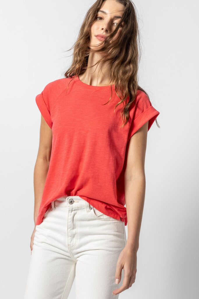 Lilla P Boxy Cuffed Sleeve Crewneck