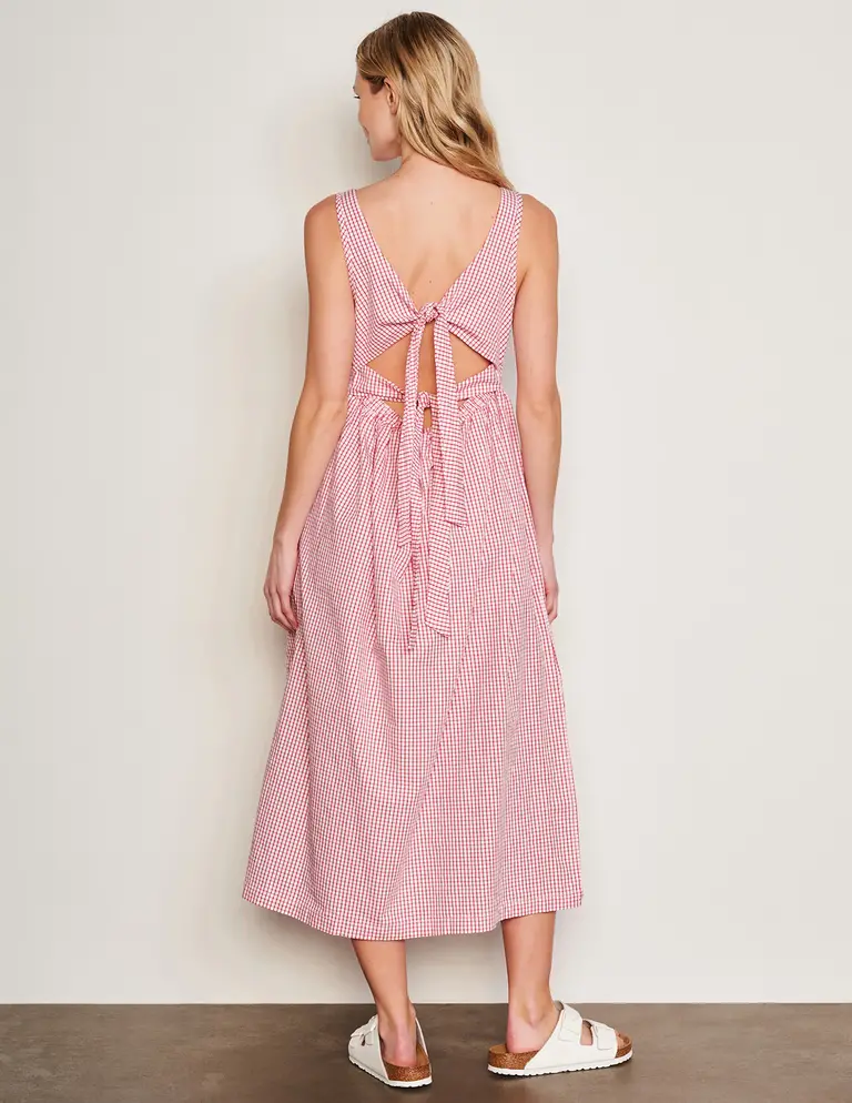 Sundry Midi Tie Back Dress