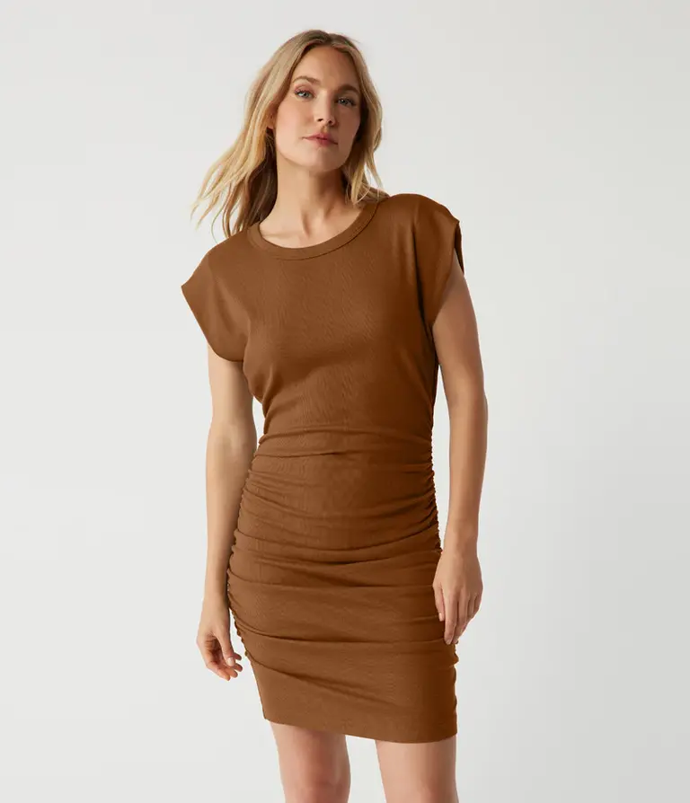 Michael Stars Ricci Power Shoulder Dress