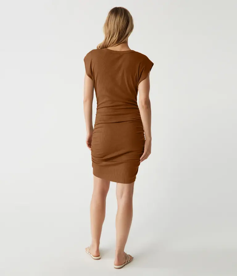 Michael Stars Ricci Power Shoulder Dress