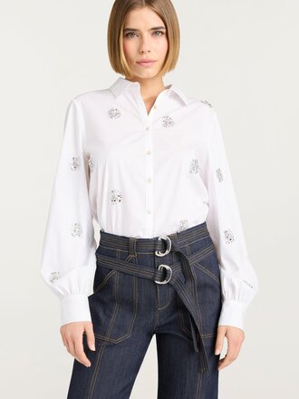 Cinq A Sept Crystal Dot Tianna Top