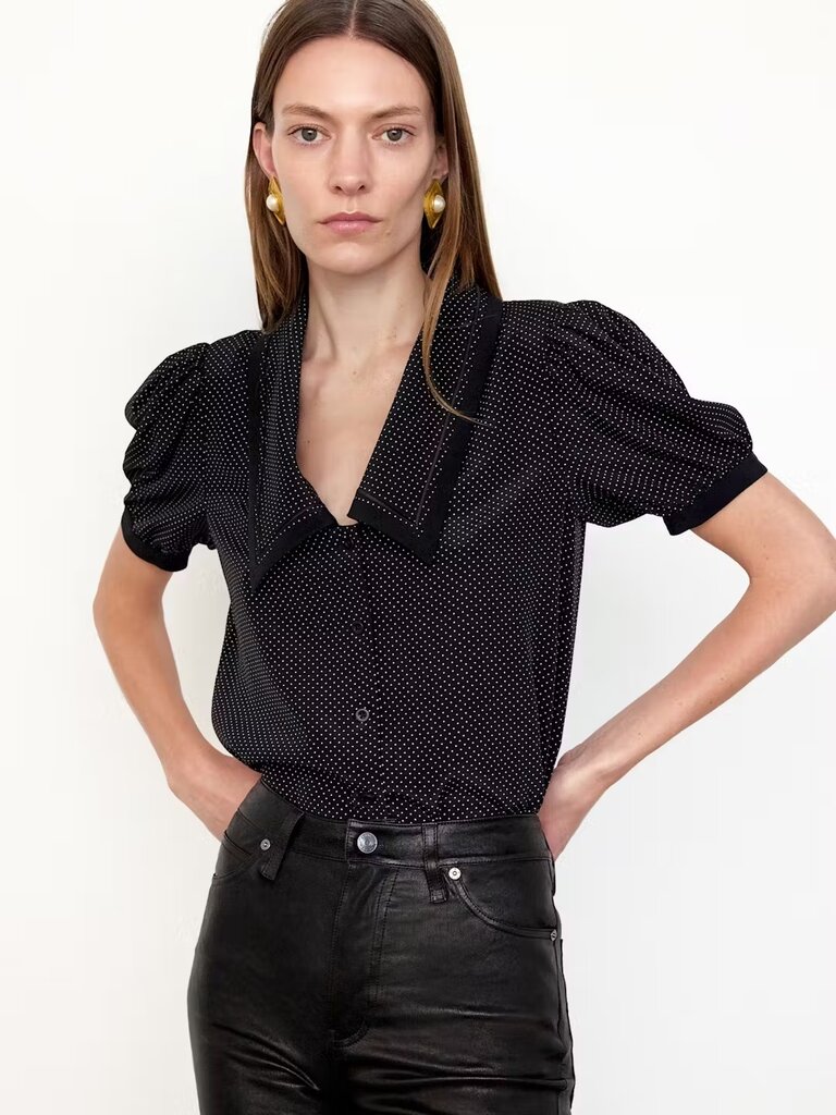 Frame Polka Dot Sailor Blouse