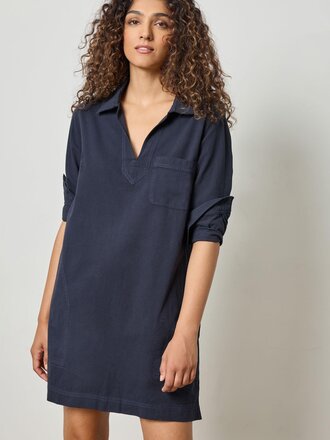 Lilla P Split Neck Collared Dress