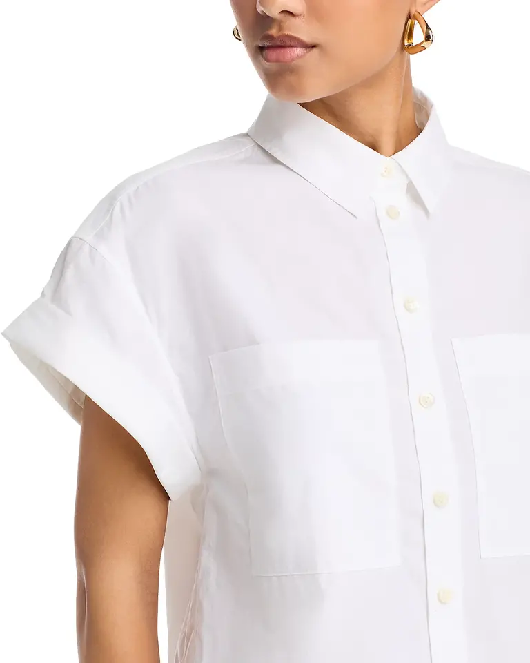 Frame S/S Cuffed Button Up