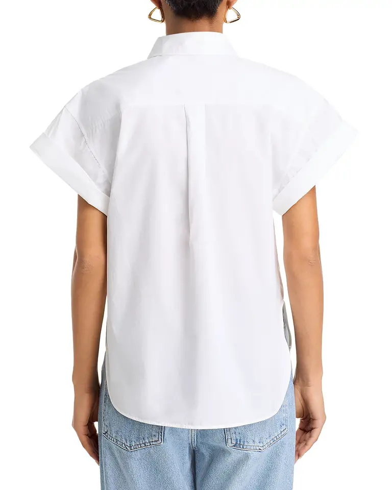 Frame S/S Cuffed Button Up