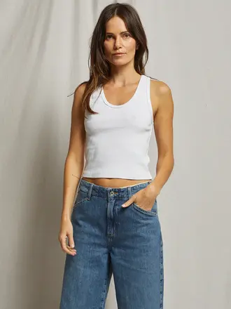 Perfect White Tee Blondie Tank