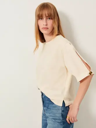 Sessun Angeleyes Slit Sleeve T-Shirt