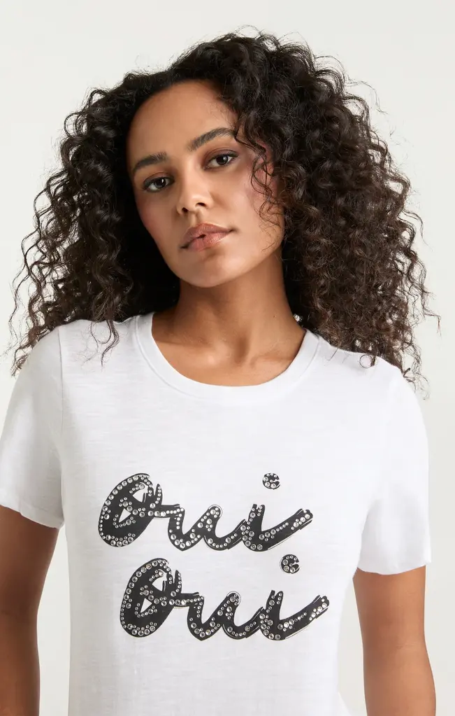 Cinq A Sept Oui Oui Shrunken Tee
