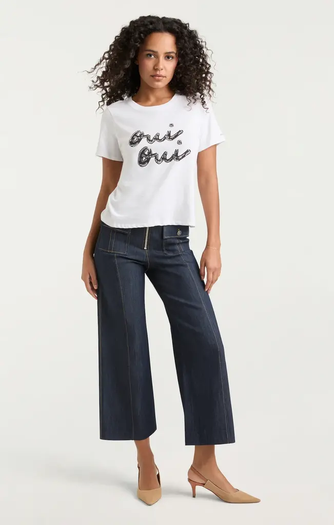 Cinq A Sept Oui Oui Shrunken Tee