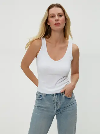 Michael Stars Sloan V-Neck Tank