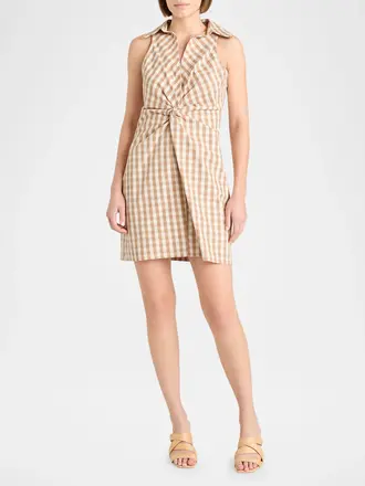 Cinq A Sept McKenna Gingham Mini Dress