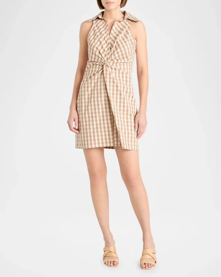 Cinq A Sept McKenna Gingham Mini Dress